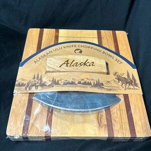 ALASKAN ULU KNIFE & CHOPPING BOWL SET NWT